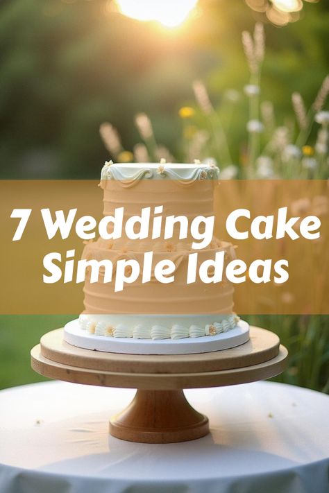 Did you know that a wedding cake simple in design can steal the spotlight? From minimalist elegance to chic single-tier creations, discover stunning ideas and inspiration for your big day! Single Cake Wedding, Simple Wedding Cake Table Ideas, Wedding Cake Without Flowers, Simple Wedding Cake 2 Tier Classy, Small Two Tier Wedding Cake, Simple Wedding Cake Small One Tier, 1 Layer Wedding Cake, Small Wedding Cake Ideas, Simple Wedding Cake Ideas