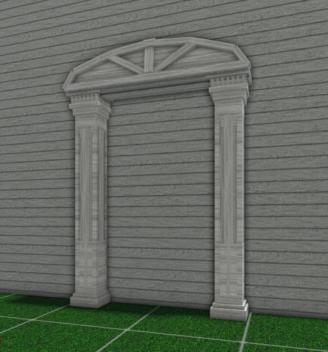 Fence Bloxburg, Door Decal Codes For Bloxburg, Bloxburg Door Ideas, Victorian Bloxburg, Nyc Bloxburg, Bloxburg Castle, August Goals, Main Gate Designs, Aluminum Fence Gate