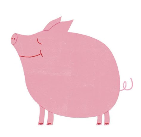 Illustrations November `16 on Behance Pig Graphic, Pig Tattoo, Folk Illustration, Pig Drawing, Pot Belly Pigs, Pig Illustration, Funny Pigs, Pig Art, Year Of The Pig