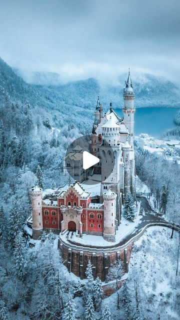 Travel & Landscape on Instagram: "Germany’s most beautiful castle in a white dress 🤯

#cinematic #photographer #dronevideo #madewithlightroom #travelphotography #earth #naturelovers #bayern #winterwonderland #bavaria #castle #dronephotography #germany #neuschwanstein" Bavaria Castle, Travel Landscape, Drone Video, Beautiful Castles, Drone Photography, Bavaria, Winter Wonderland, Travel Photography, Most Beautiful