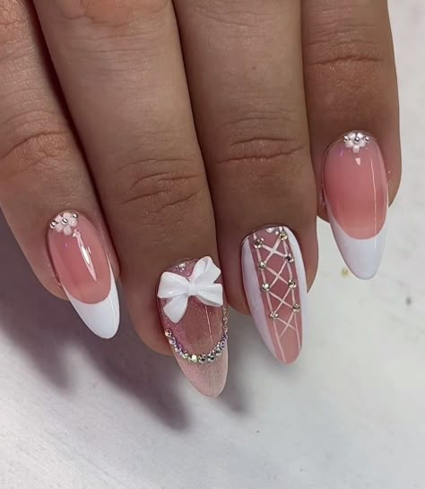 Anniversary Nails, Pink Wedding Nails, Nail Growth Tips, Bridal Nails Designs, Winter Nails Acrylic, Nails Design With Rhinestones, Girly Acrylic Nails, Long Acrylic Nails Coffin, Nail Art Designs Videos