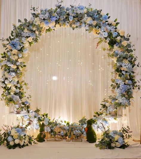 Sweet & Joy wedding Design  Floral arch  DIY round arch Pakistani Mehndi Decor, Diy Round Arch, Ceremony Arches, Nikah Decor, Diy Wedding Arch, Wedding Stage Backdrop, Round Arch, Flower Arch, Beautiful Wedding Decorations