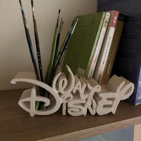 3d Printed Disney, 3d Print Disney, Disney 3d Printing Ideas, Useful 3d Prints, Disney Logo, Pot Design, 3d Printing Diy, 3d Printing Projects, Disney Designs