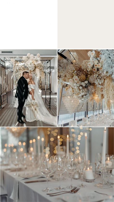 Taupe Winter Wedding, Winter Wedding Champagne Color, Nye Wedding Color Palette, Winter Glam Wedding, Winter Wedding Colors 2024, Boho Winter Wedding Dress, Champagne Winter Wedding, White And Gold Winter Wedding, Labyrinth Decor