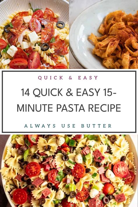 Basic Pasta Sauce, Pasta Casseroles, Spicy Sausage Pasta, Buffalo Chicken Pasta Salad, Cheesy Pasta Recipes, Quick And Easy Dinner Ideas, 15 Minute Dinners, Chicken Pasta Dishes, Comfort Pasta