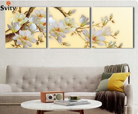 Orchid Flower Painting, 3d Canvas Art, Decorative Room, Flower Painting On Canvas, Room Painting, Flower Painting Canvas, Contemporary Art Painting, Wall Paintings, White Orchids