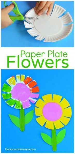 Paper Plate Flowers, Preschool Creative Art, Spring Crafts Preschool, April Crafts, Plate Flowers, Toddler Arts And Crafts, Spring Preschool, Summer Craft, Preschool Arts And Crafts