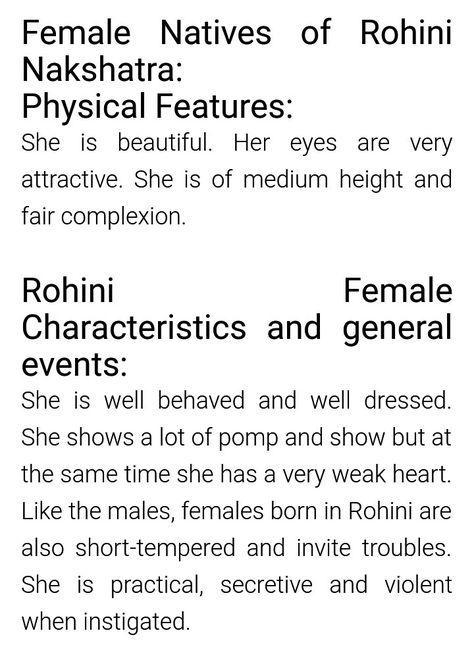 Rohini Nakshatra Aesthetic, Rohini Nakshatra, Vedic Astrology Charts, Astrology Charts, Card Meanings, Fair Complexion, Signs Astrology, Birth Chart Astrology, Physical Features