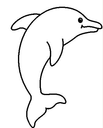 Dolphin Crafts For Kids, Fish Coloring Pages For Kids, Fish Preschool, Animal Crafts Preschool, Fish Coloring, Dolphin Coloring Pages, Fish Template, Fish Coloring Page, Ocean Crafts