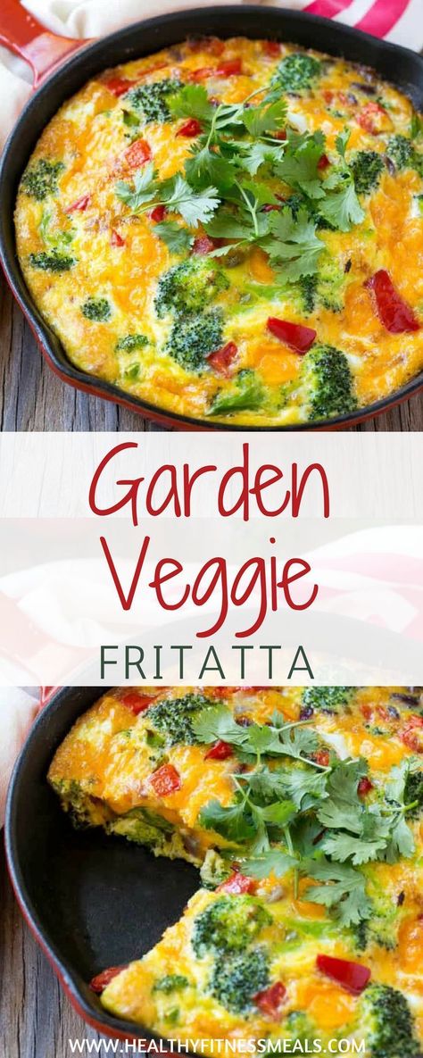 Garden Veggie Fritatta Veggie Frittata Recipes, Vegetarian Brunch Recipes, Fritatta Recipe, Egg Brunch Recipes, Clean Dinner Recipes, Vegetarian Brunch, Veggie Frittata, Healthy Brunch Recipes, Healthy Brunch