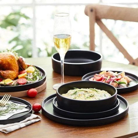 Upgrade your dining experience with our Elegant 12-Piece Black Ceramic Dinnerware Set! 🍽✨ https://bipena.com/elegant-12-piece-black-round-ceramic-dinnerware-set/ 🌈 Experience the Art of Dining with Bipena – Where Elegance Meets Excellence! 🌈 #DinnerwareSet #CeramicDinnerware #TableSetting #HomeDecor #KitchenEssentials #DiningInStyle #ElegantLiving #BlackCeramics #DinnerParty #Entertaining #ModernDining #Tableware #InteriorDesign #Kitchenware #DiningRoomDecor #HomeStyling #DinnerwareCollect... Black Dinnerware Set, Stoneware Dinner Sets, Black Dinnerware, Ceramic Dinnerware Set, Stoneware Dinnerware Sets, Stoneware Dishes, Dinner Bowls, Stoneware Dinnerware, Ceramic Dinnerware