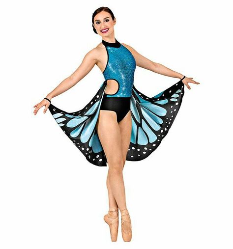 Pole outfit Black 2 Piece Outfit, Halter Leotard, Purim Costumes, Pretty Dance Costumes, Aerial Costume, Black And White Butterfly, Dance Gear, Floral Print Gowns, Dance Picture Poses