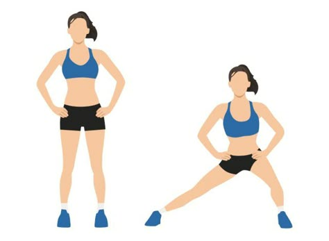 Exercises To Build Muscle, Lateral Squat, Daily Exercises, Exercises For Women, Lateral Lunges, Melt Belly Fat, Muscles In Your Body, Side Lunges, Best Exercises