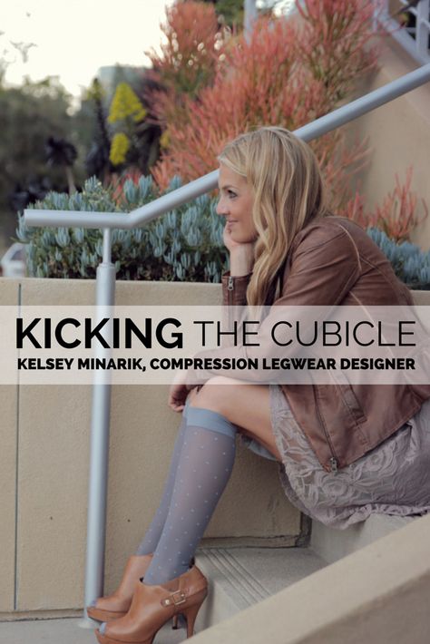 Kelsey Minarik, Compression Legwear Designer Styling Compression Socks, Compression Sock Outfits, Outfits With Compression Socks, How To Style Compression Socks, Compression Socks Outfit Summer, Compression Stockings Fashion, Compression Outfit, Compression Socks Outfit, Stocking Outfit