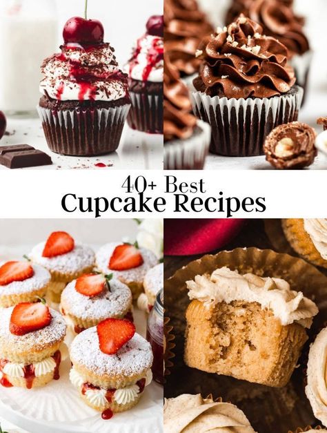 This collection of delectable cupcake recipes will satisfy your cravings for delicious and visually appealing desserts. Fun Summer Desserts, Unique Cupcake Recipes, Cupcake Recipes Unique, Gourmet Cupcake Recipes, Holiday Recipes Desserts, Desserts With Cream Cheese, Desserts With Cream, Holiday Recipes Christmas Desserts, Recipes 4th Of July