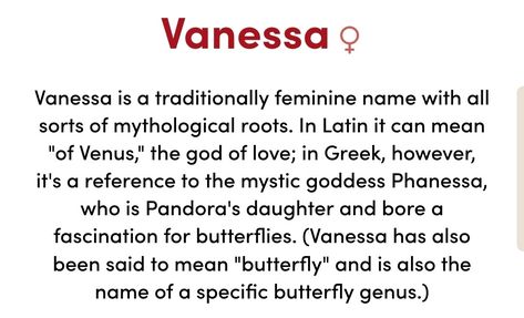 Vanessa Name Meaning, Vanessa Name Design, Vanessa Meaning, Vanessa Name, Vanessa Aesthetic, Feminine Names, Instagram Names, Aesthetic Names