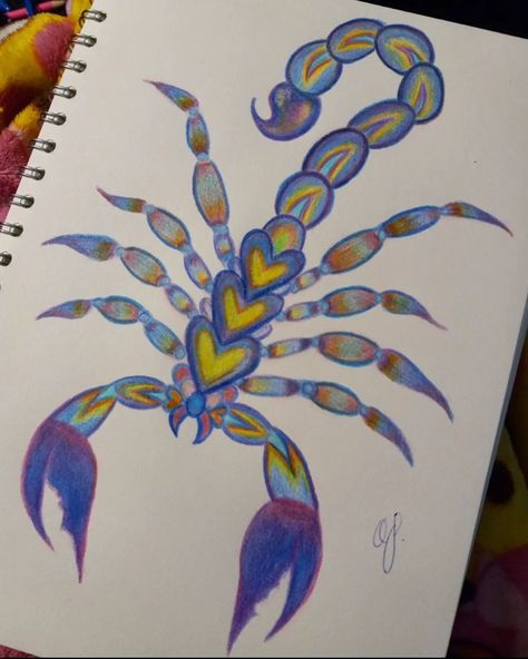 #colorfulscorpio #colorful #scorpio #sketch Scorpio Sketch Drawings, Scorpio Canvas Painting, Scorpio Painting Ideas, Scorpio Art Goddesses, Scorpio Sketch, Scorpio Painting, Scorpio Drawing, Scorpion Illustration, Painting Hats