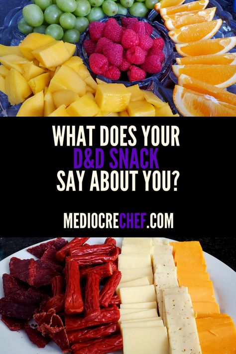 fruit tray and meat and cheese tray Dnd Snacks Easy, Dungeons And Dragons Food Ideas, Dungeons And Dragons Snacks, D&d Snacks, Dungeons And Dragons Recipes, Dnd Party Food, Dnd Snack Ideas, Dnd Themed Snacks, Dnd Food Party Ideas