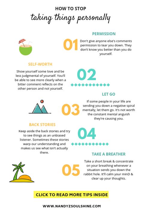 How To Not Take Things Personally Tips, Why Do I Take Things So Personal, How To Stop Being A Bad Person, 10 Ways To Show Up For Yourself, How To Be Open Minded, How To Be Open To Love, Things To Achieve In Life, How To Get Peace Of Mind, Live Your Life For You