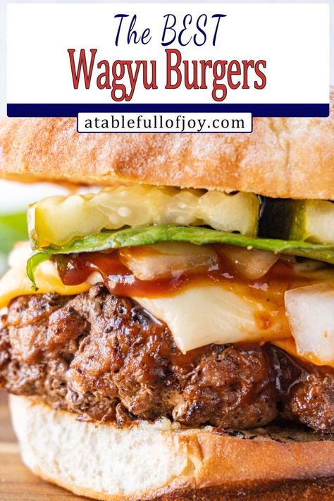 Wagyu Burger Recipe, Wagyu Recipes, Saturday Meals, Wagyu Beef Burger, The Best Buttercream Frosting, Wagyu Burger, Best Desserts Ever, Burger Recipes Beef, Easy Cake Recipe