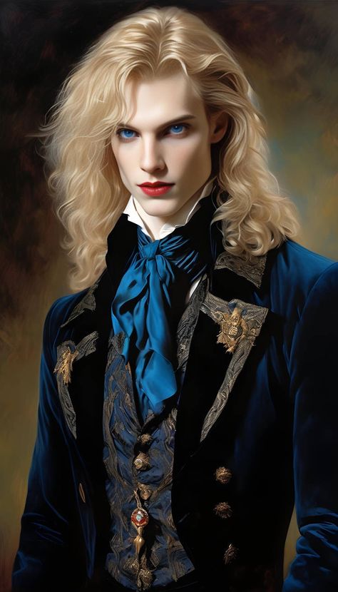 Blonde Vampire, Anita Blake Series, Vampire Lestat, Lestat And Louis, Male Vampire, Anita Blake, Victorian Vampire, Victorian Gentleman, Goth Boy