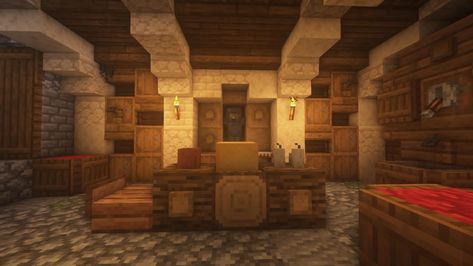 Minecraft Interior, Minecraft Banner Designs, Minecraft Interior Design, Minecraft Banners, Minecraft House Tutorials, Minecraft Medieval, Wine Cellar Design, Cellar Design, Minecraft Furniture