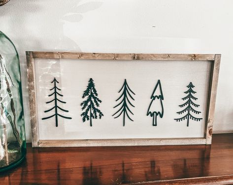 Christmas Trees, Tree String Art, Christmas Decor, Tree Sign, Christmas Tree String Art, Wall Decor, Shelf Sitter - Etsy Rectangle Christmas Sign, Horizontal Christmas Sign, Wood Sign Decor, Rustic Christmas Signs Wood, Easy Christmas Wall Decor, Digital Christmas Art, Christmas Cricut Decor, Christmas Engraving Ideas, Christmas Cricut Signs