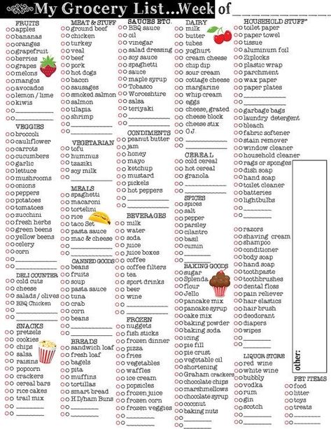 Master Grocery List, Food Shopping List, Grocery Shopping List, To Do List Printable, To Do Planner, Monthly Meal Planning, Grocery List Printable, Family Meal Planning, Shopping List Grocery