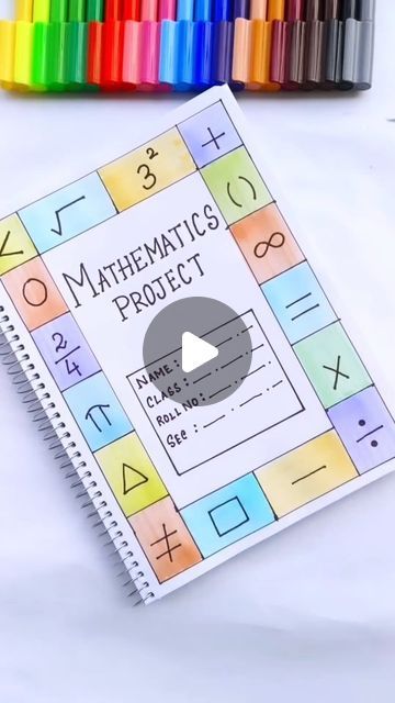 Aesthic Designs, Mathematics Writing Style, Cover Page Maths Project, Story Book Project Ideas, Maths Project Page Design, Maths Project Work Designs, Maths Project Decoration Ideas, Maths Assignment Border Design, Project Front Page Design Maths