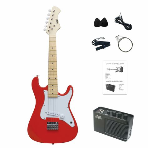 Electric Guitar Beginner, Mini Electric Guitar, Guitar Beginner, Guitar Gifts, Mini Electric, Beautiful Birthday, Guitar For Beginners, Electric Guitar, Guitar