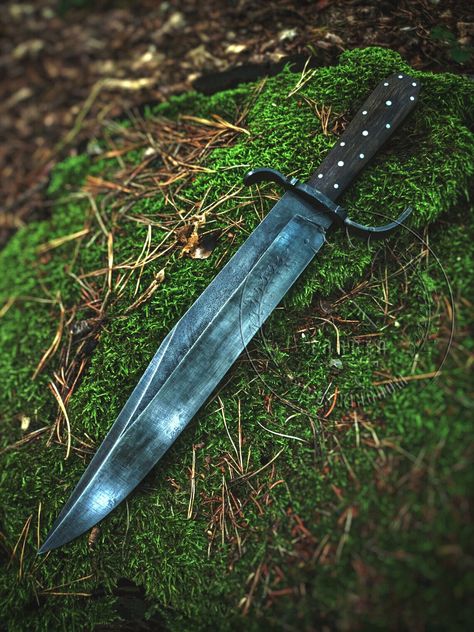 Hand forged bowie Knife full tang fixed blade survival hunting bog oak wood | eBay Fantasy Hunting Knife, Survival Hunting, Bowie Knife, Reference Poses, Hunting Knife, Larp, Hand Forged, Art Reference Poses, Oak Wood