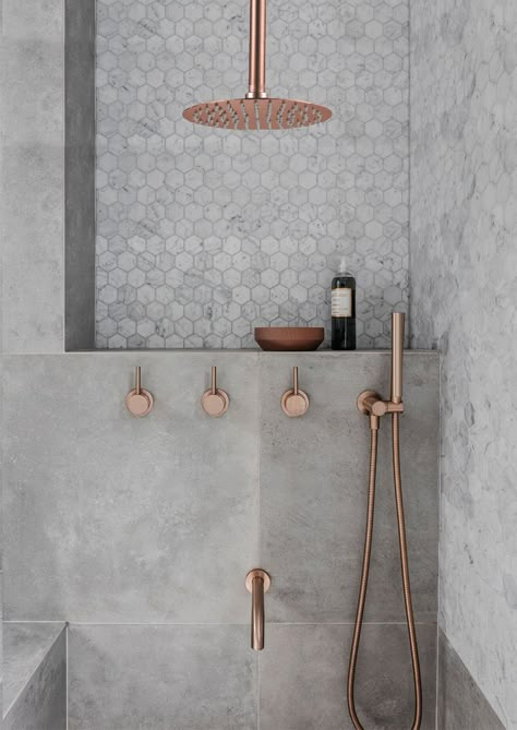 Bathroom Shower Set Brushed Rose Gold Simplicity Solid Brass 8" Shower Head Faucet Mixer Tap Shower Bath Black Chrome AH3023|Shower Faucets| - AliExpress Drømme Bad, Design Interior Baie, Gold Bathroom Faucet, Bad Inspiration, Decor Baie, Shower Niche, Renovation Design, Gold Bathroom, Bathroom Inspo