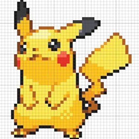 #25 Pikachu  Minecraft Pixel Art,  #Art #Minecraft #Pikachu #Pixel Pixel Art Pokemon Pikachu, Pixel Art Pikachu, Pikachu Pixel, Pixel Pokemon, Pixel Art Minecraft, Image Pixel Art, Pokemon Pixel, Pikachu Pikachu, Pokemon Cross Stitch