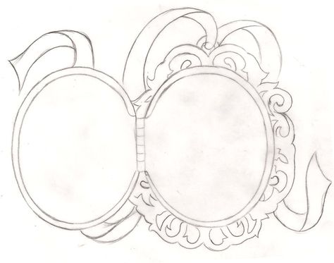 Locket tattoo design. Would be awesome if you got actual portraits inside or a quote on one side and a portrait on the other (for a memorial, lover, grandparent, child, or role model). Locket Tattoo Design, Heart Locket Tattoo, X Tattoos, Grandparents Tattoo, Locket Tattoos, Carnation Tattoo, Undertale Pictures, Gold Heart Locket, Picture Locket