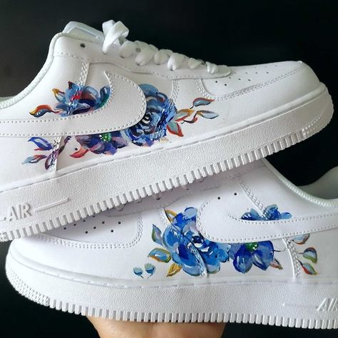 Never Worn, Stored In A New Shoe Paper Box (Not Nike), Size Women 11/Eu43. Beautiful Af1 Floral Shoes! Make Me An Offer If You Like It But Not That Much Space! Free Shipping Via Usps. Floral Nikes, Custom Shoes Diy, Nike Shoes Air Force, Painted Sneakers, Basket Style, Nike Fashion Shoes, Nike Shoes Girls, Preppy Shoes, Custom Nike Shoes