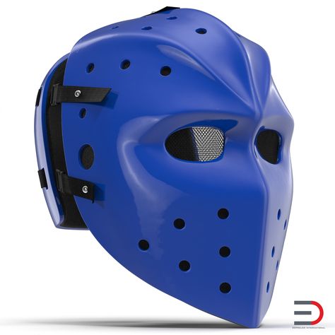 3d model of Hockey Mask http://www.turbosquid.com/3d-models/3d-3ds-hockey-mask-4/949468?referral=3d_molier-International Sci Fi Armor, Scary Halloween Masks, Helmet Concept, Hockey Mask, Goalie Mask, Pop Vinyl Figures, Blue Mask, Sport Accessories, Tactical Clothing