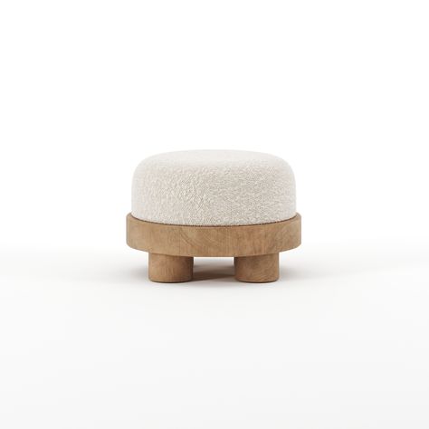 Handcrafted in France Lead Time : 18 weeks Available to order Kursi Ban, Small Apartment Interior, Latest Living Room Designs, Hotel Room Design, Square Pouf, Fantastic Furniture, Low Stool, Pouf Ottoman, Cadiz