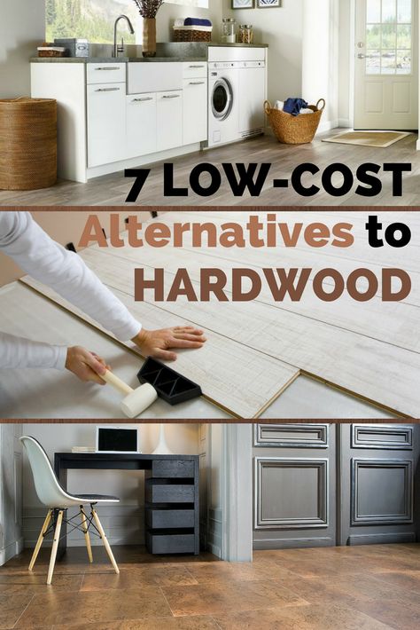 Hardwood floors are beautiful, but can be pricey. Luckily, there are hardwood floor alternatives that can be just as pleasing. The design choices in budget flooring today are dizzying. We’ve compiled a list of low cost flooring alternatives that will satisfy both your eye and your budget. Floor Alternatives, Budget Flooring, Flooring Alternatives, Cheap Renovations, Tall Furniture, Amigurumi For Beginners, Cheap Flooring, Flooring Materials, Flooring Options