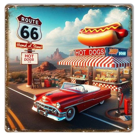 Retro Garage, Elvis Presley Images, Automobile Advertising, Hot Dog Stand, Vintage Ice Cream, Gas Stations, Garage Art, Backgrounds Phone Wallpapers, Coca Cola Vintage