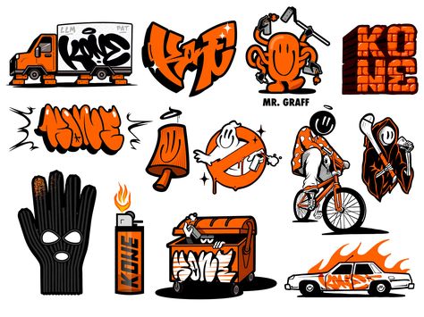 Graffiti Cartoon, Graffiti Poster Design, Graffiti Vector Art, Graffiti Art Style, Graffiti Character, Graffiti Inspiration, Graffiti Stickers Ideas, Graffiti Stickers, Tattoo Graffiti