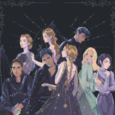 Inner Circle Acotar, Acotar Art, Acotar Fanart, The Night Court, The Inner Circle, Feyre And Rhysand, Acotar Series, Sarah J Maas Books, Night Court