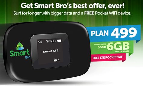 Smart Communications has unveiled the new improved SmartBro Plan 499, now comes with FREE pocket WiFi and almost twice the data. Pocket Wifi, Travel Tech, Technology News, Big Data, New Technology, Smart Home, Smart Watch, Gadgets, Technology