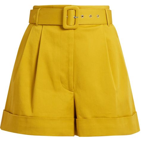 Shorts Highwaist, Safari Shorts, Highwaist Shorts, Metallic Shorts, Pants Short, Shorts High Waisted, Shorts Cotton, Yellow Short, Tailored Shorts