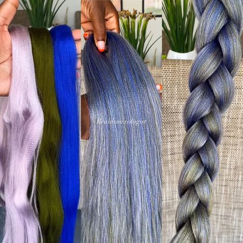 #braidinghair #kanekalon #blendedhair #braids #braidideas Mixing Hair Color, Braid Colors, Hair Blending, Braiding Hair Colors, Big Box Braids, Big Box Braids Hairstyles, Quick Braided Hairstyles, Braiding Hair, Box Braids Hairstyles