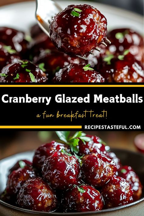 Impress your guests with these delicious Cranberry Glazed Meatballs—an easy-to-make appetizer perfect for any party! Coated in a sweet and tangy cranberry sauce, these meatballs are sure to be a hit at your next gathering. Serve them warm and watch everyone come back for more! Friends Holiday Party, Pot Luck Dishes Easy, Finger Foods Easy Party, Warm Appetizers, Beef Appetizers, Christmas Casserole, Best Cranberry Sauce, Cranberry Meatballs, Meatball Appetizer Recipe