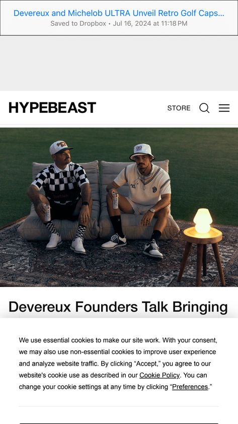 Devereux and Michelob ULTRA Unveil Retro Golf Capsule  Hypebeast.pdf Retro Golf, Michelob Ultra, Golf, Beauty