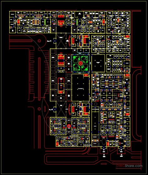 36.Autocad Drawing Of Industrial Plant Ground Floor Plan Layout For Download Industrial Floor Plan, Autocad Aesthetic, Industrial Plant, Industrial Floor, Plan Layout, Industrial Aesthetic, Floor Plan Layout, Industrial Flooring, Cad Blocks