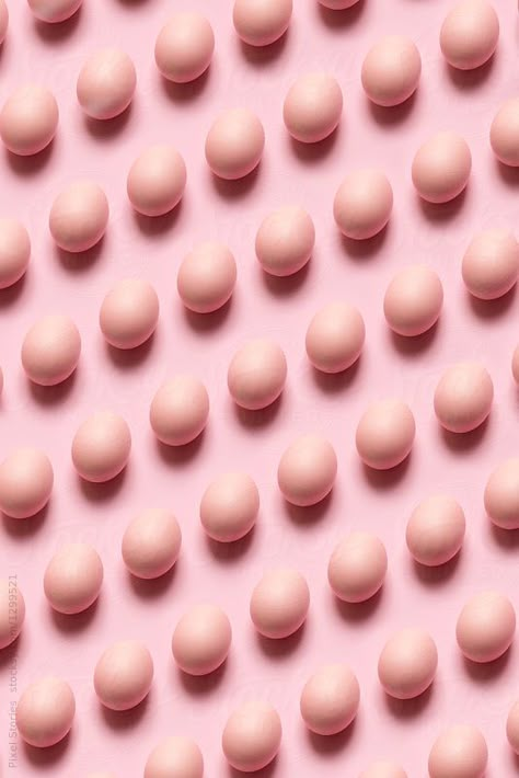 Pink Easter eggs background by Pixel Stories - Easter, Pastel - Stocksy United Egg Background, Easter Pattern, Easter Backgrounds, Easter Wallpaper, Food Photography Inspiration, Pink Easter, Easter Traditions, Egg Art, Easter Design