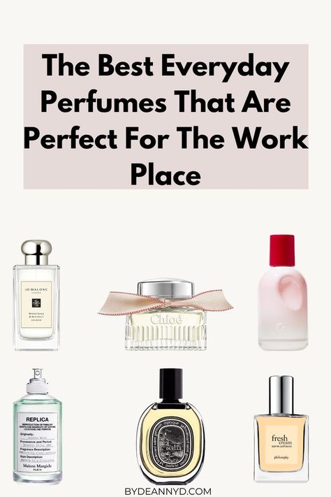 office perfume Top Fragrances For Women, Everyday Perfume, Fragrance Quote, Replica Perfume, Signature Perfume, Fragrance Lab, Clean Perfume, Perfumes For Women, Fragrances Perfume Woman