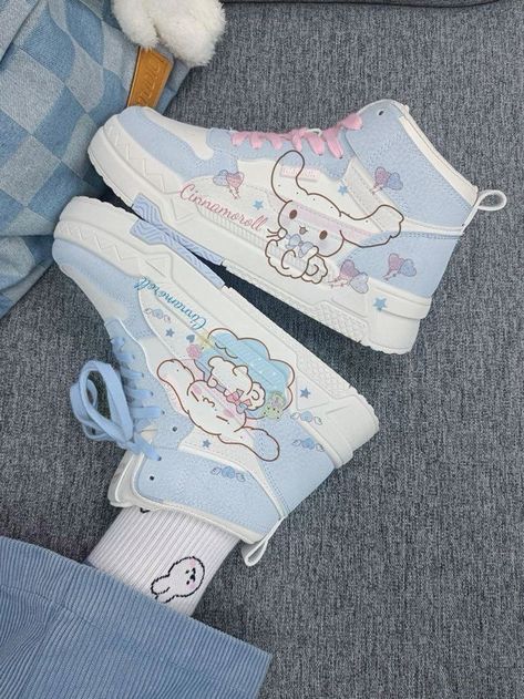 Sanrio Things To Buy, Cinnamoroll Shoes, Cinnamoroll Things, Cinnamoroll Outfit, Sanrio Clothes, Hello Kitty Shoes, Hello Kitty Rooms, Things I Need To Buy, Hello Kitty Crafts